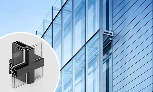 Hồ sơ nhôm cách nhiệt không phải là cấu hình tường rèm