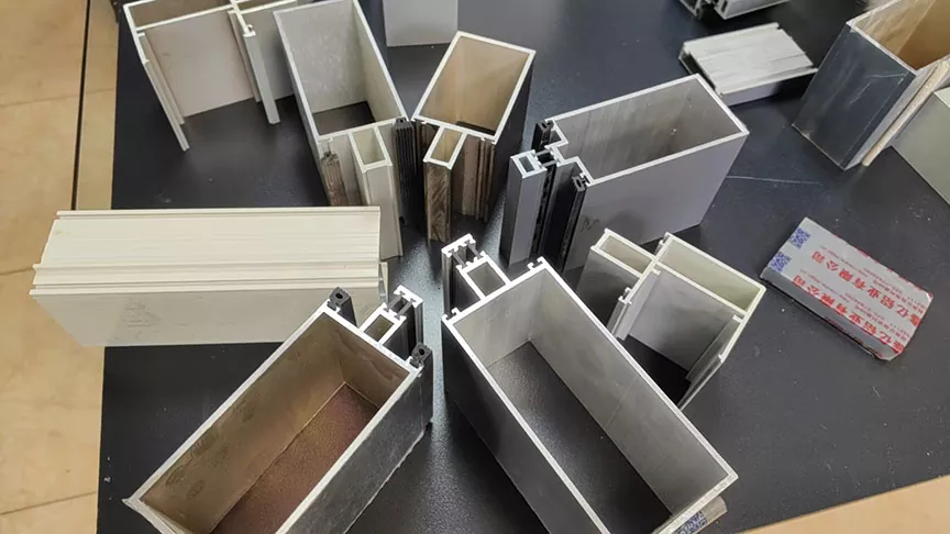 Silver-white Oxidation Insulation Curtain Wall Profile