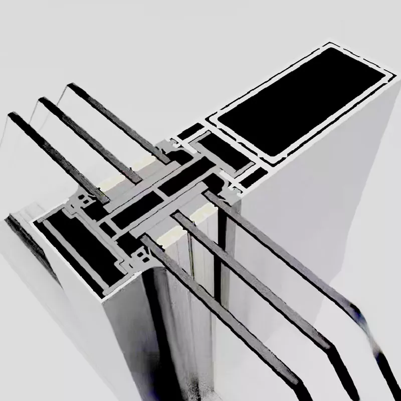Hồ sơ tường rèm cách điện màu trắng bạc